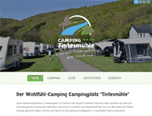 Tablet Screenshot of campingtintesmuehle.lu